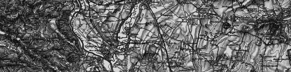 Old map of Leapgate in 1898