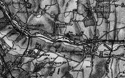 Old map of Leasey Bridge in 1896