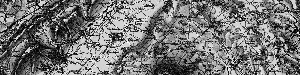 Old map of Ashfield in 1899