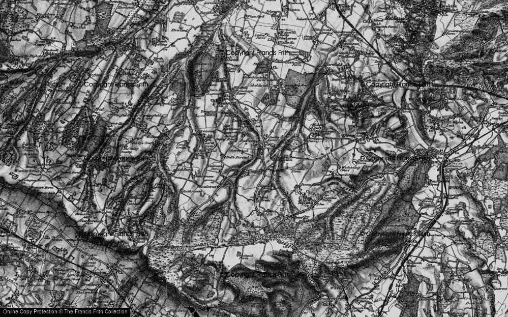 Old Map of Leaveland, 1895 in 1895