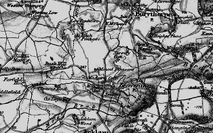 Old map of Busk Hill in 1898