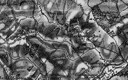 Old map of Leckhampstead in 1896