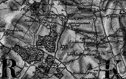 Old map of Leckhampstead Thicket in 1895