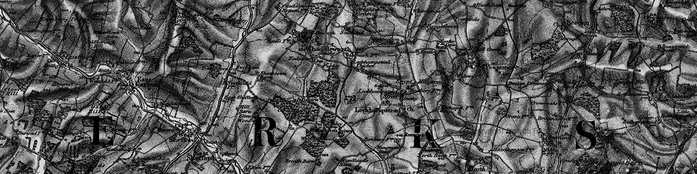 Old map of Leckhampstead Thicket in 1895