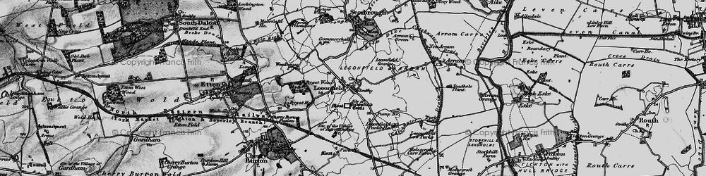 Old map of Leconfield Parks Ho in 1898