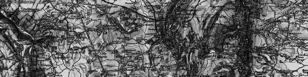 Old map of Ledbury in 1898