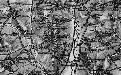 Old map of Leddington in 1898