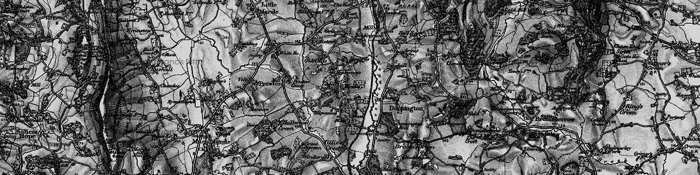 Old map of Leddington in 1898