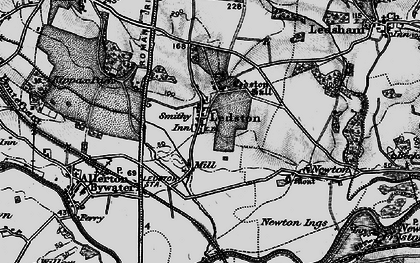Old map of Ledston in 1896