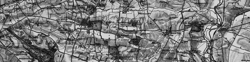 Old map of Ledwell in 1896