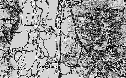 Old map of Lee in 1895