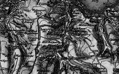 Old map of Sterridge Valley in 1898
