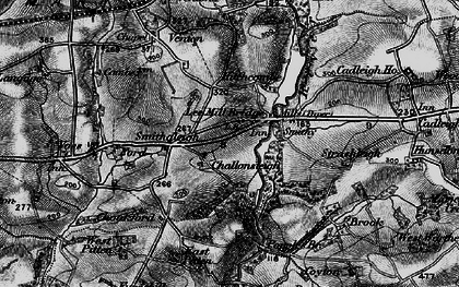 Old map of Lee Mill in 1898