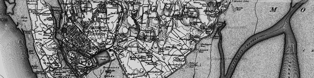 Old map of Leece in 1897