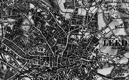 Old map of Leeds in 1898