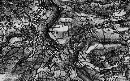 Old map of Whinny Hill in 1898