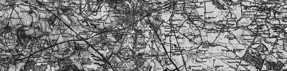 Old map of Leftwich in 1896