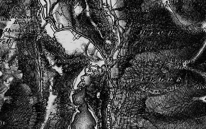 Old map of Bram Crag in 1897