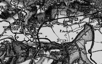 Old map of Leigh in 1895