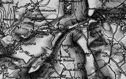 Old map of Leigh Common in 1898