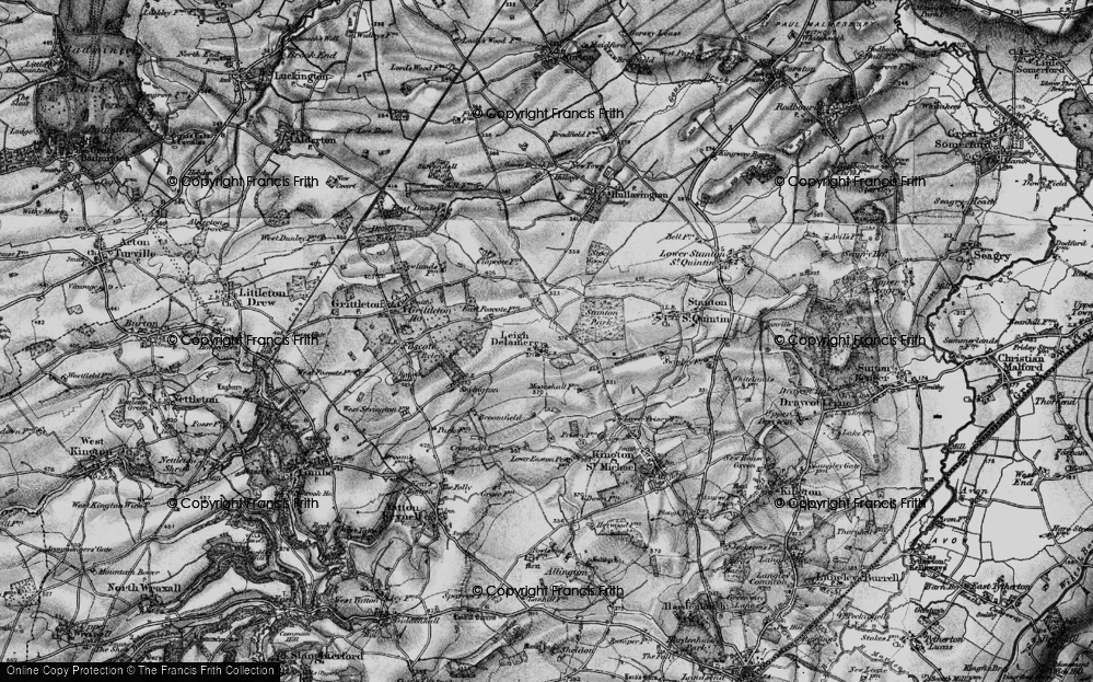 Old Maps of Leigh Delamere, Wiltshire - Francis Frith
