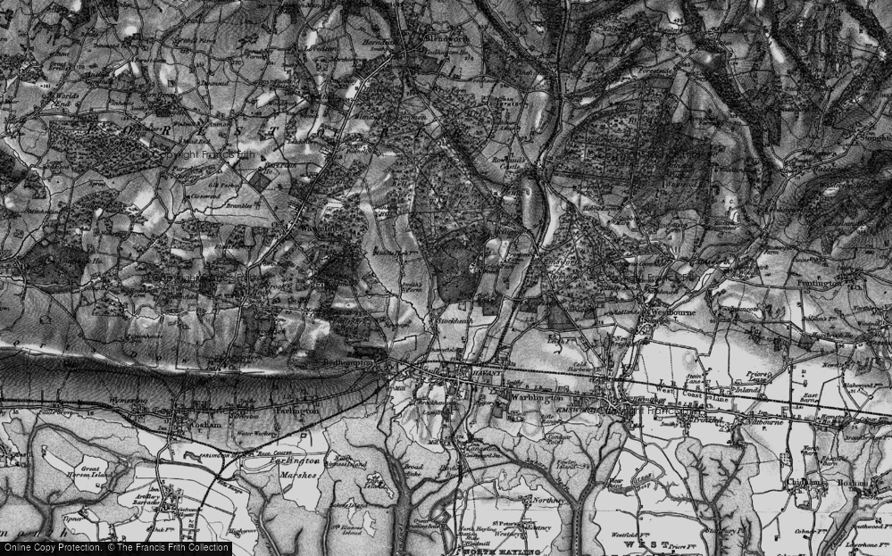 Old Map of Leigh Park, 1895 in 1895