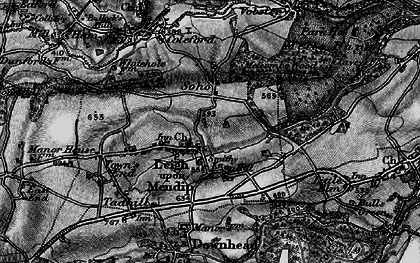 Old map of Leigh upon Mendip in 1898