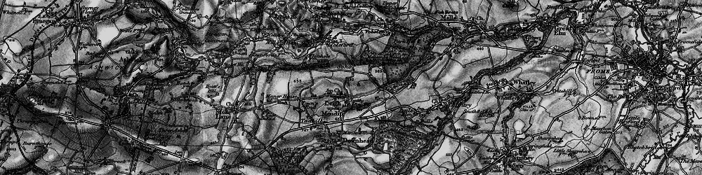 Old map of Leigh upon Mendip in 1898