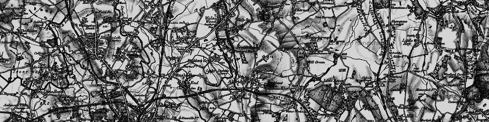 Old map of Leighswood in 1899