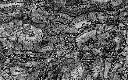 Old map of Arnagill Crags in 1897