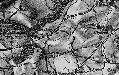 Old map of Leighton in 1898