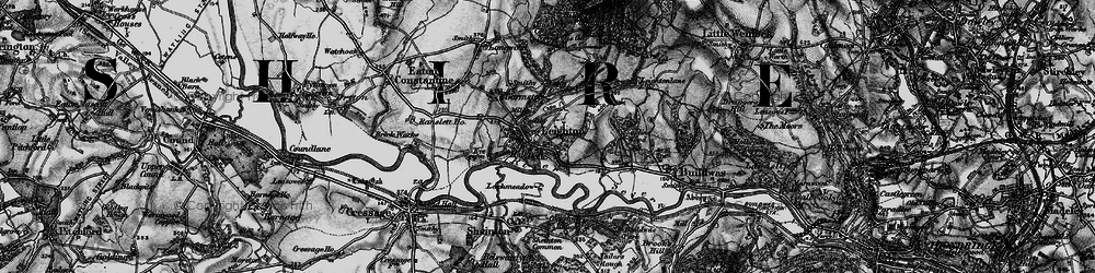 Old map of Leechmeadow Cott in 1899