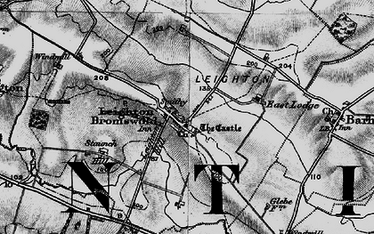 Old map of Leighton Bromswold in 1898