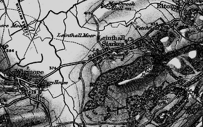Old map of Leinthall Starkes in 1899