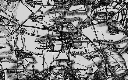 Old map of Leiston in 1898