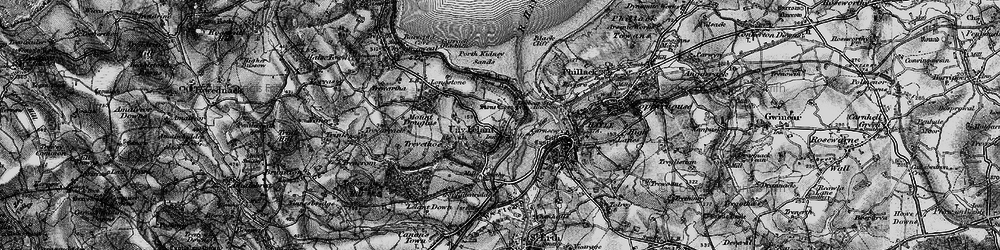 Old map of Lelant in 1896