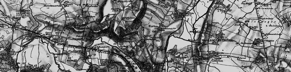 Old map of Lenchwick in 1898