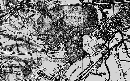 Old map of Lenton Abbey in 1899