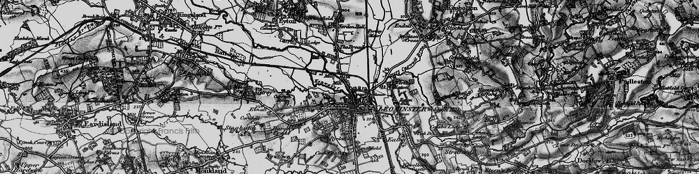 Old map of Leominster in 1899