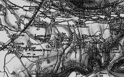 Old map of Leonard Stanley in 1897