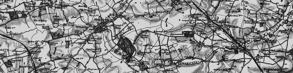 Old map of Letton Green in 1898