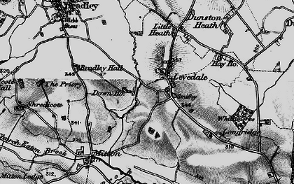Old map of Levedale in 1897