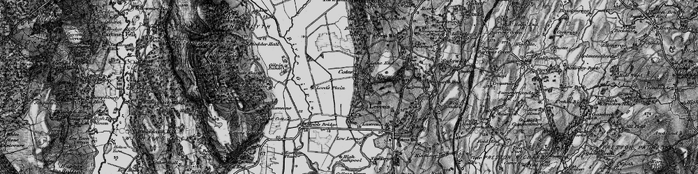 Old map of Levens in 1897