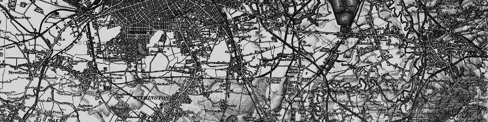 Old map of Levenshulme in 1896