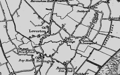 Old map of Leverton Highgate in 1898