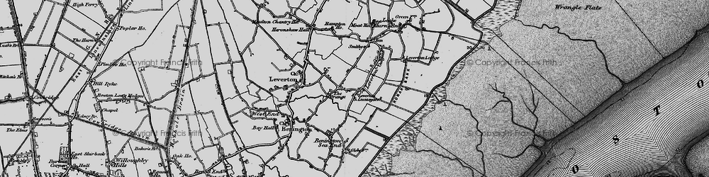 Old map of Leverton Lucasgate in 1898