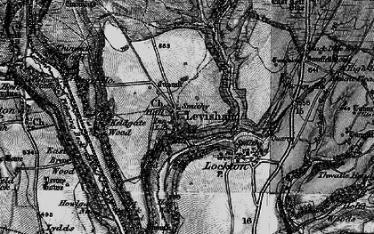 Old map of Levisham Beck in 1898