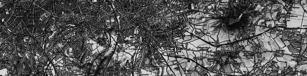 Old map of Lewisham in 1896