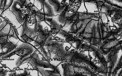 Old map of Ley Green in 1896