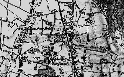 Old map of Leyland in 1896
